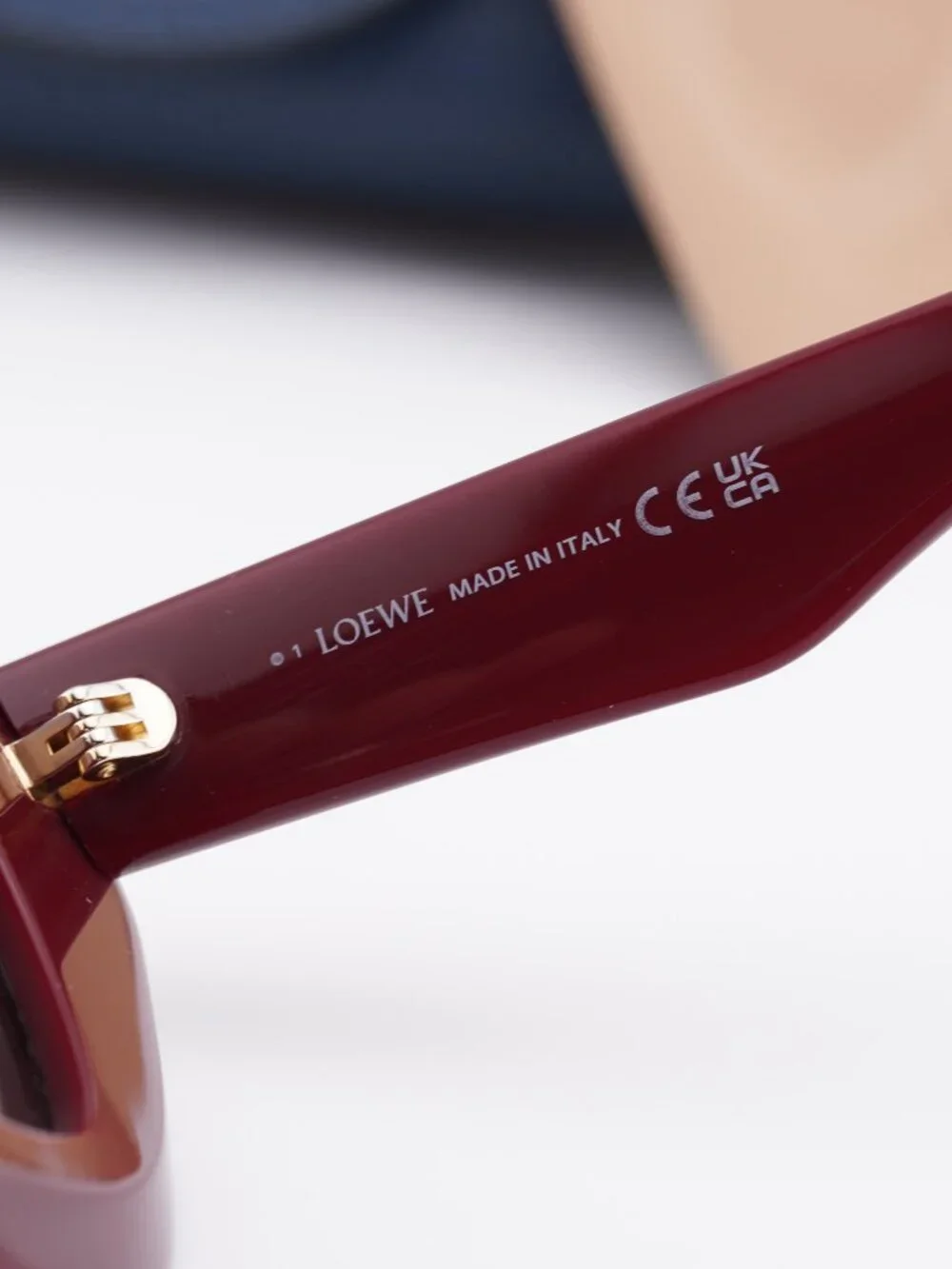 Loewe LW40127F 66A Cat Eye Sunglasses - Red / Grey